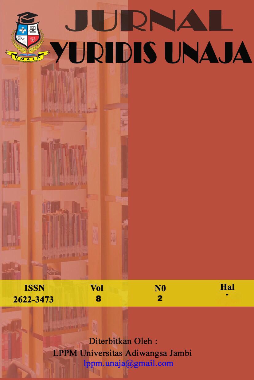 					Lihat Vol 8 No 2 (2025): JURNAL YURIDIS UNAJA
				